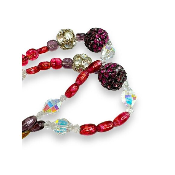 Vintage Wendy Gell Crystal Encrusted 1982 Signed Necklace 22" One of One - Picture 11 of 14